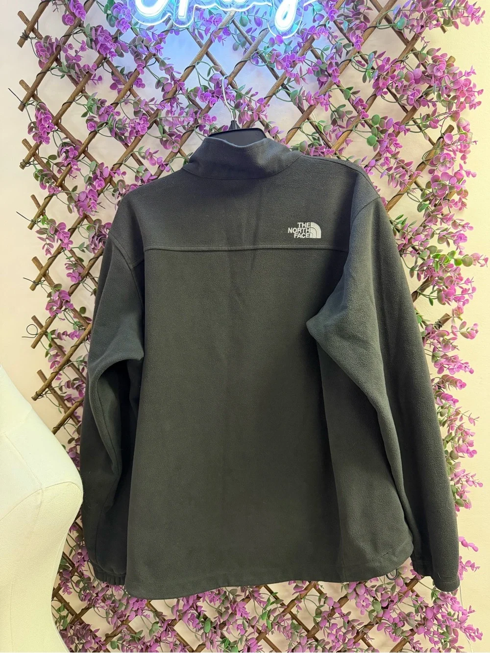 The North Face - Windwall Men's Black Lightweight Full-Zip Fleece Jacket
